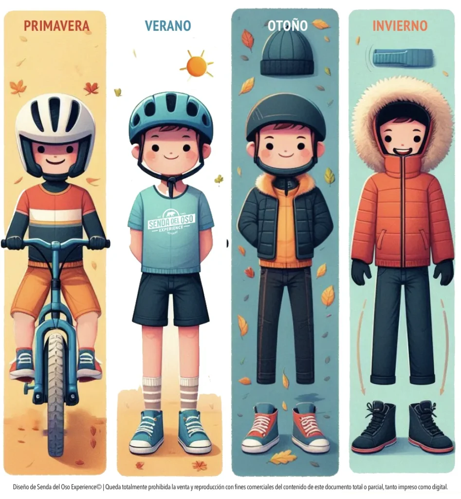 QUE ROPA LLEVAR PARA HACER LA SENDA DEL OSO EN BICI
